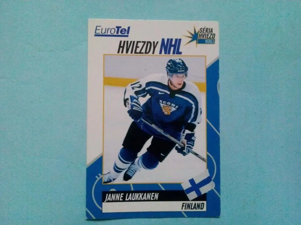 Карточка хоккей .Звезды НХЛ - LAUKKANEN FINLAND