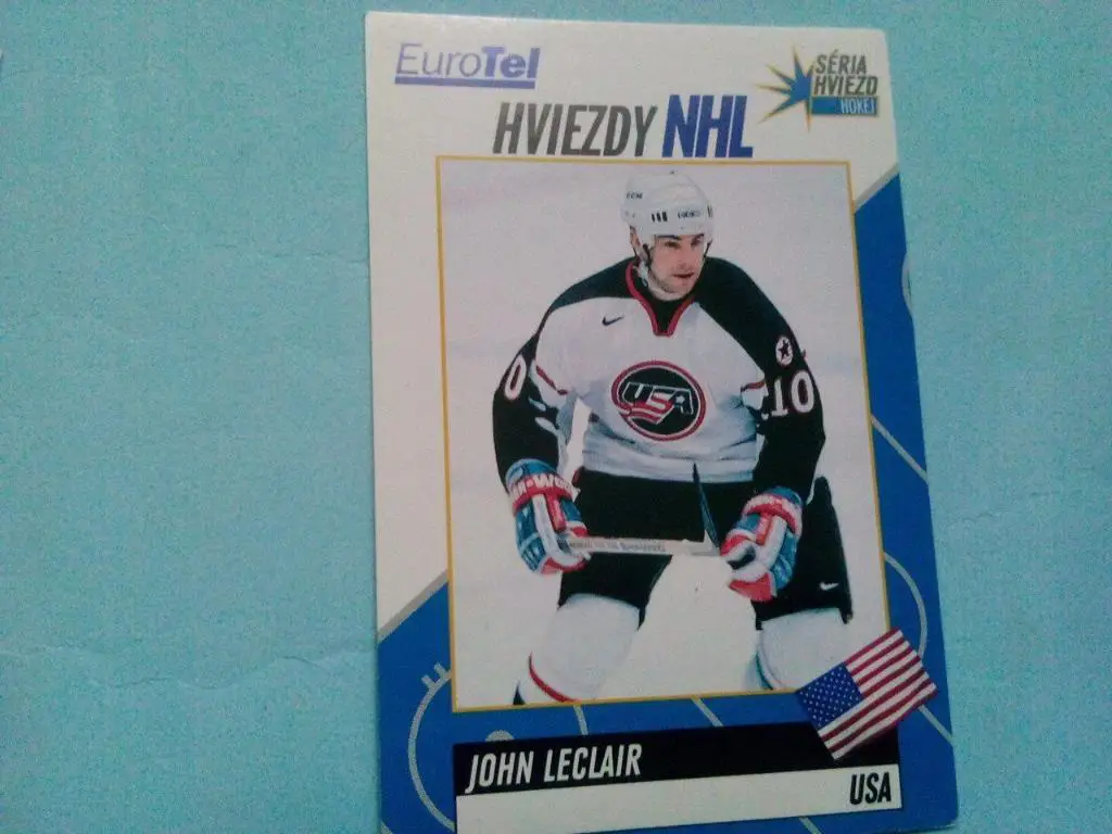 Карточка хоккей .Звезды НХЛ - LECLAIR USA