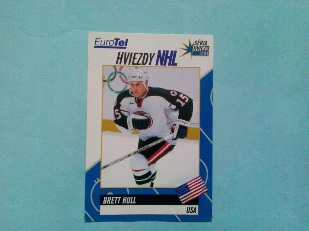 Карточка хоккей .Звезды НХЛ - HULL USA
