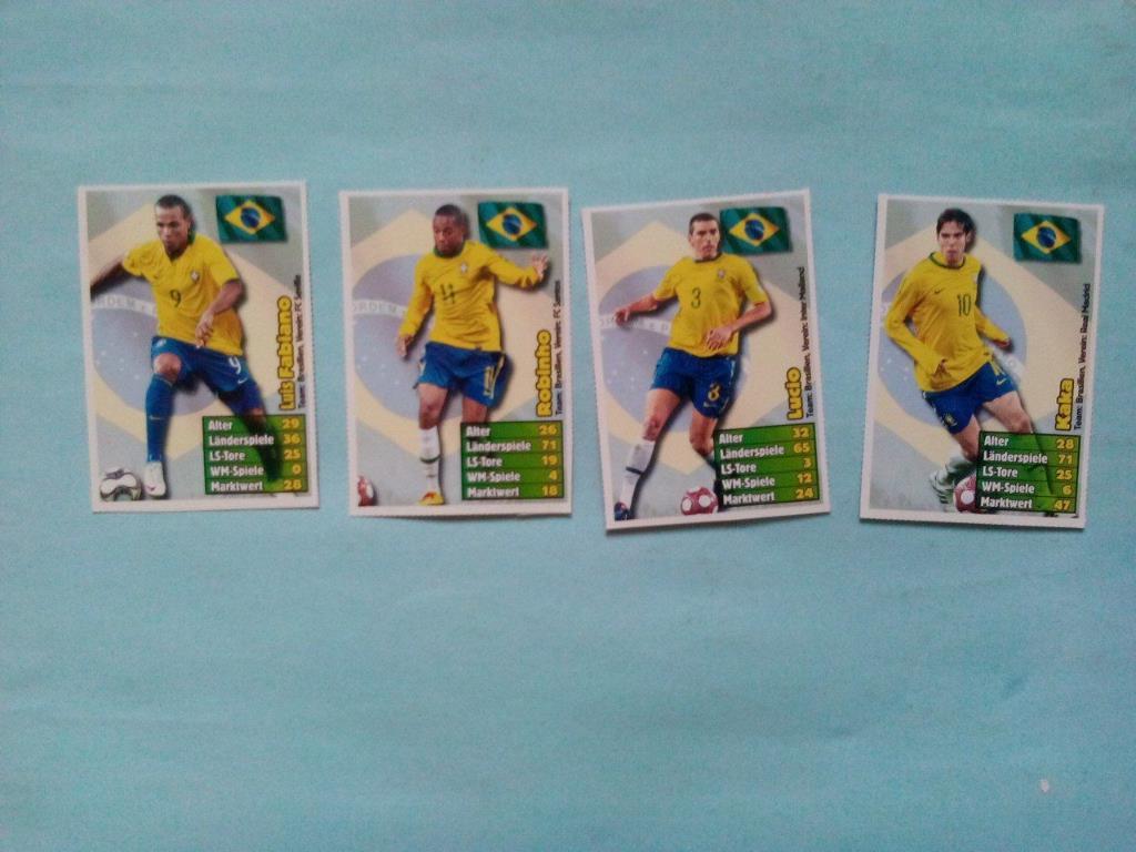 Лучшие футбольные игроки мира Бразилия - Lucio, Kaka, Fabiano, Robinho