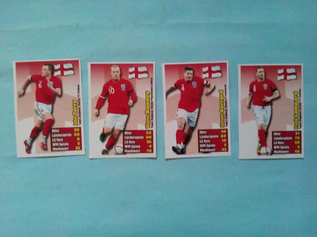 Лучшие футбольные игроки мира Англия - Rooney,Gerrard, Lampard, Terry