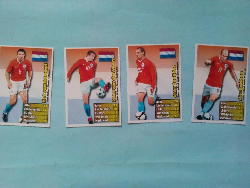 Лучшие футбольные игроки мира Голландия - Robben, Sneijder, Bommel van der Vaart