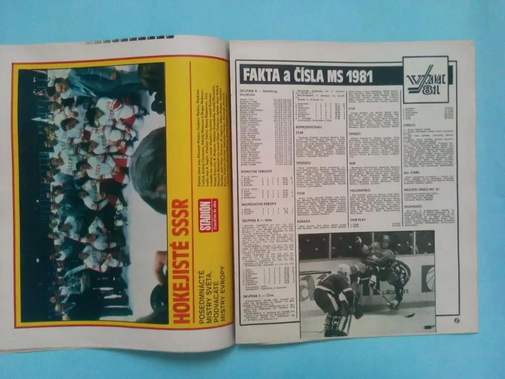 СУПЕРЛОТ № 8 Стадион + Старт 1981 г спецвыпуски о чм по хоккею в Швеции 81 г 5