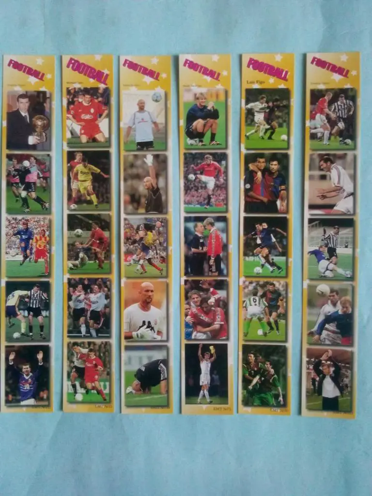 Закладки Футбол Зидан,Бартез,Оуэн,Бекхэм,Фиг о