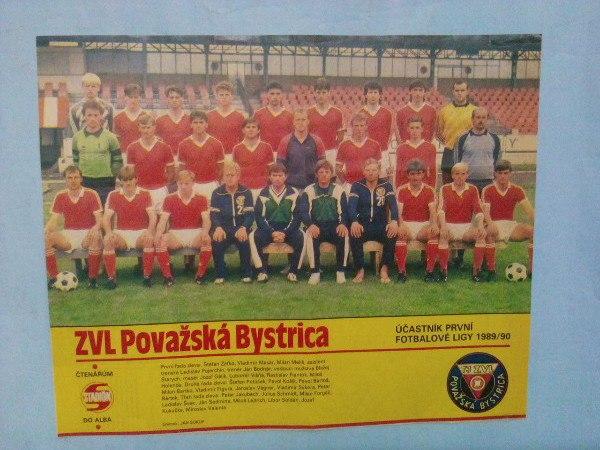 Из журнала Стадион Чехия 80 - е годы - футбольный клуб Поважска Бистрица