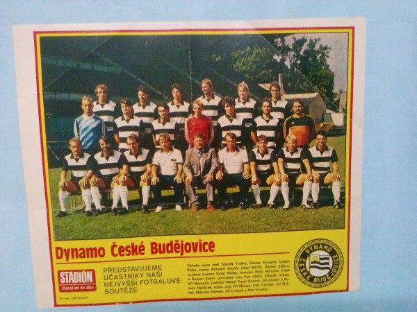 Из журнала Стадион Чехия 80 - е годы - футбольный клуб Динамо Ческе Будеевице