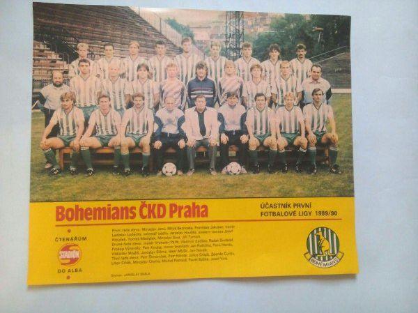 Из журнала Стадион Чехия 80 - е годы - футбольный клуб Богемианс Прага