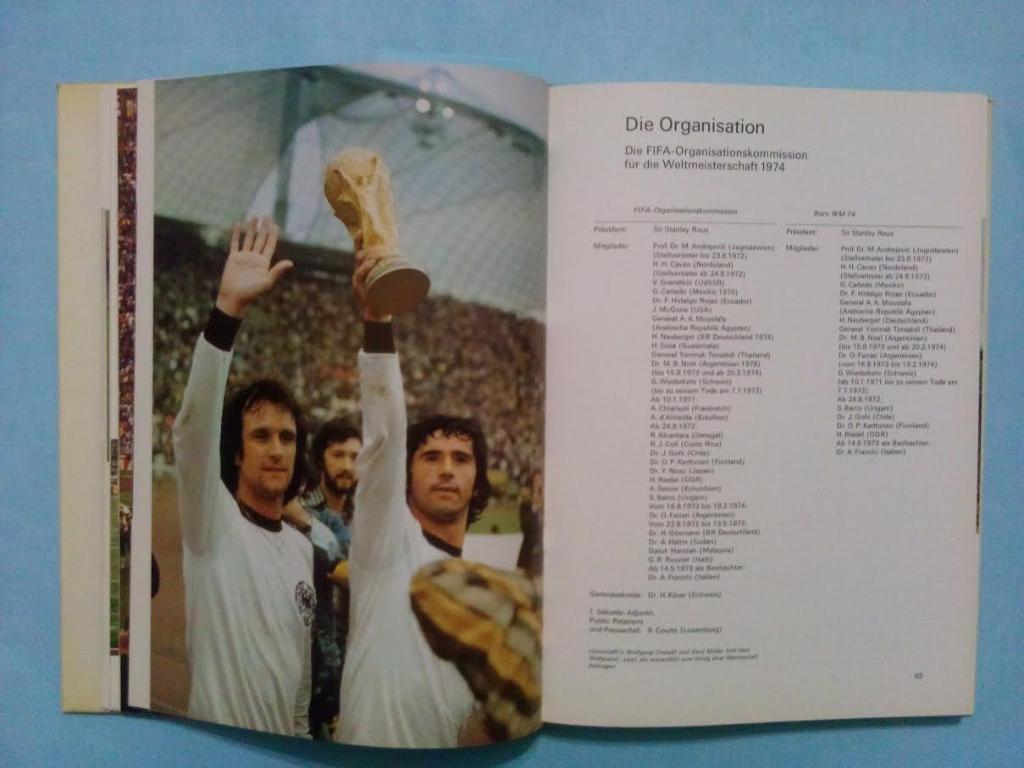 Футбол.Официальное издание FIFA WORLD CUP 74 чемпионат мира по футболу ФРГ 1974 3