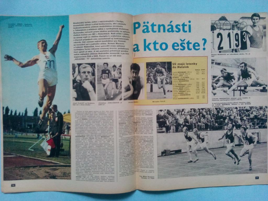 Старт Чехия № 28 за 1971 год 2