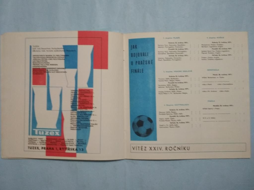 Международный турнир УЕФА юноши 1971 год -призеры Англия,Португалия,ГДР,СССР 1