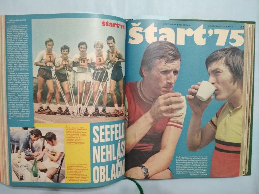 Комплект Чехословацкого журнала Старт 1975 год номера 1 - 52 в книге 5