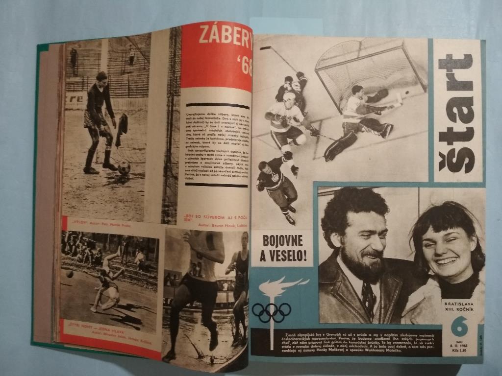 Полный комплект Чехословацкого журнала Старт 1968 год номера 1 - 52 в книге 1