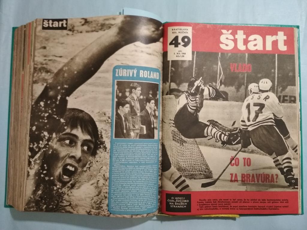 Полный комплект Чехословацкого журнала Старт 1968 год номера 1 - 52 в книге 6
