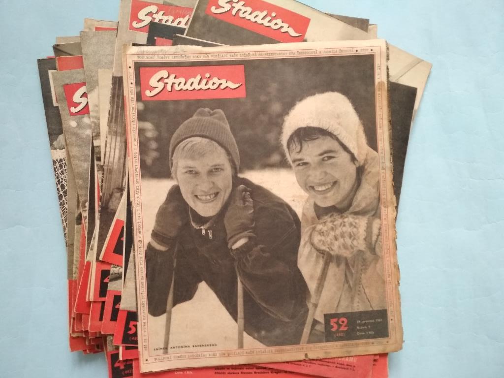 Полный комплект Чехословацкого журнала Стадион 1961 год номера 1- 52