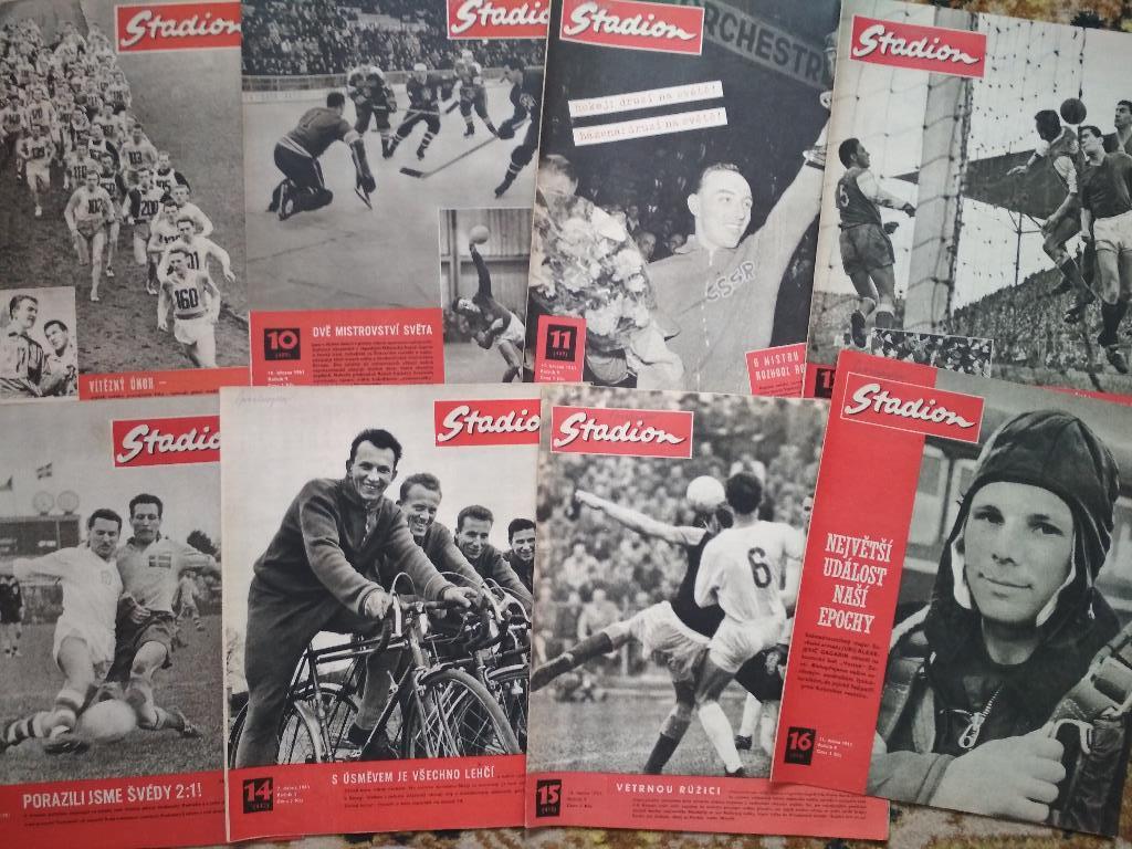 Полный комплект Чехословацкого журнала Стадион 1961 год номера 1- 52 2