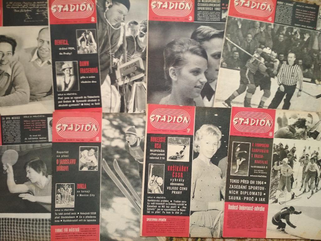 Полный комплект Чехословацкого журнала Стадион 1963 год номера 1- 52 1