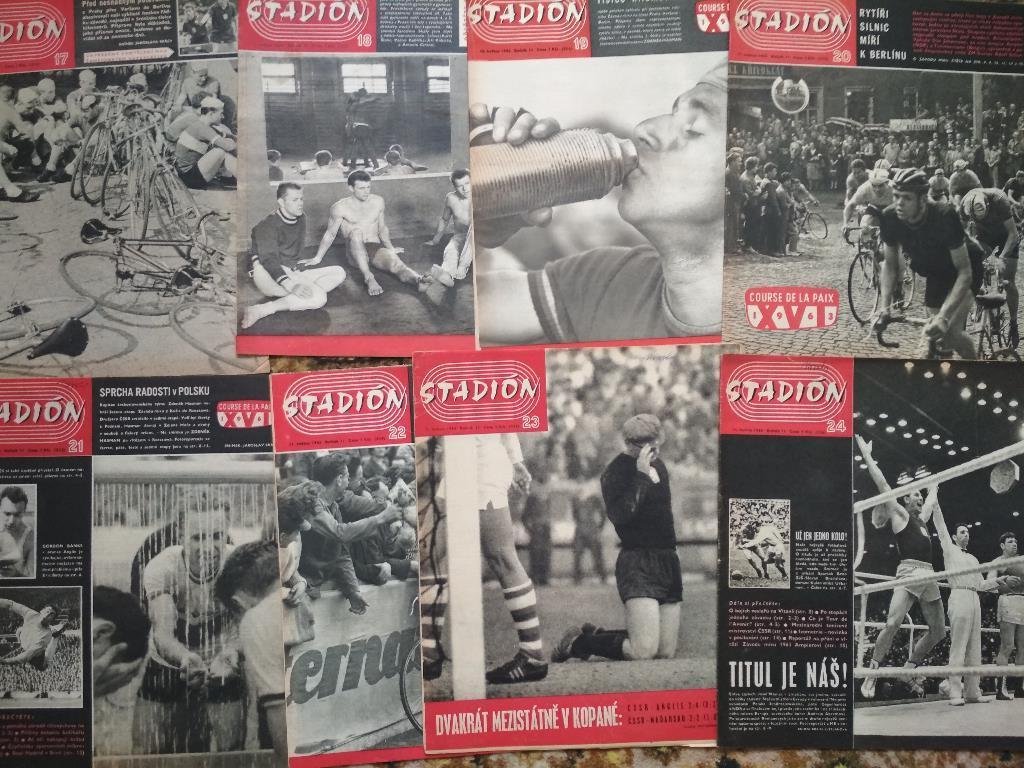 Полный комплект Чехословацкого журнала Стадион 1963 год номера 1- 52 3