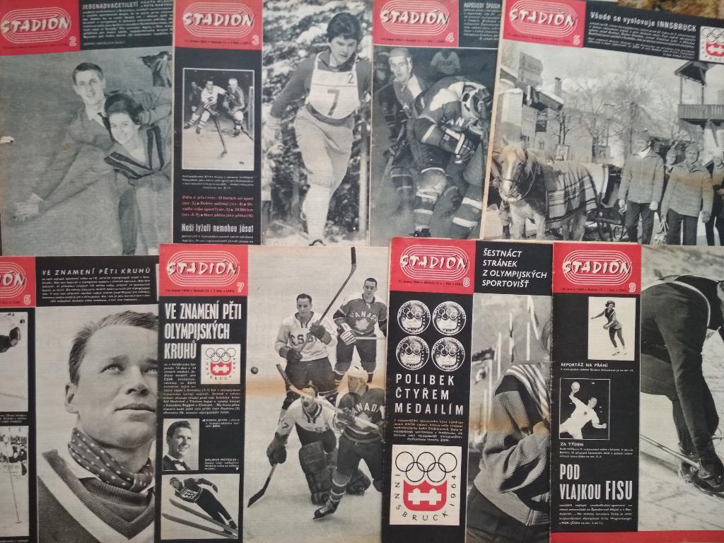 Полный комплект Чехословацкого журнала Стадион 1964 год номера 1- 52 1