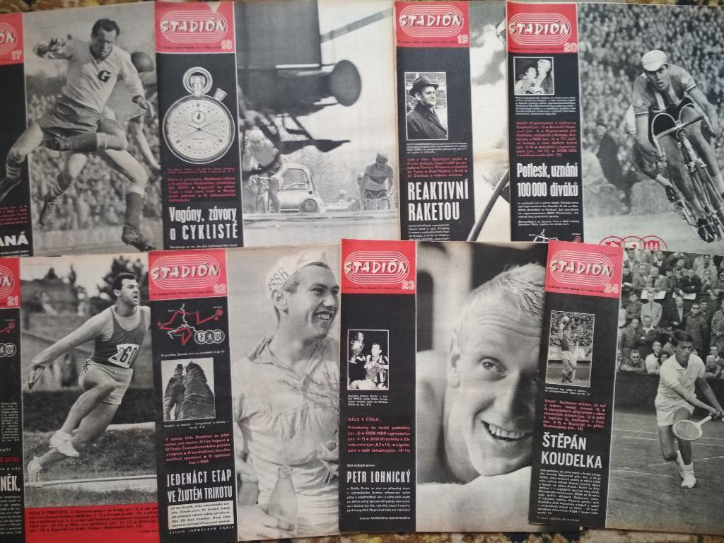 Полный комплект Чехословацкого журнала Стадион 1964 год номера 1- 52 3
