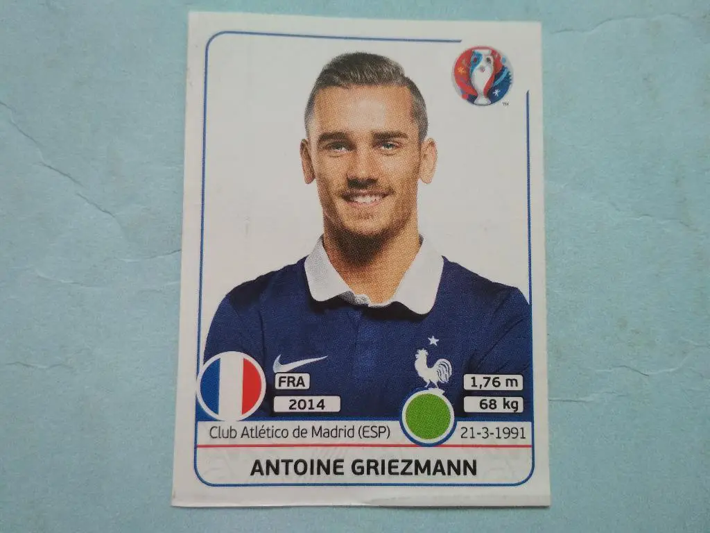 Панини Чемпионат Европы 2016 - Антуан Гризманн № 32 Франция
