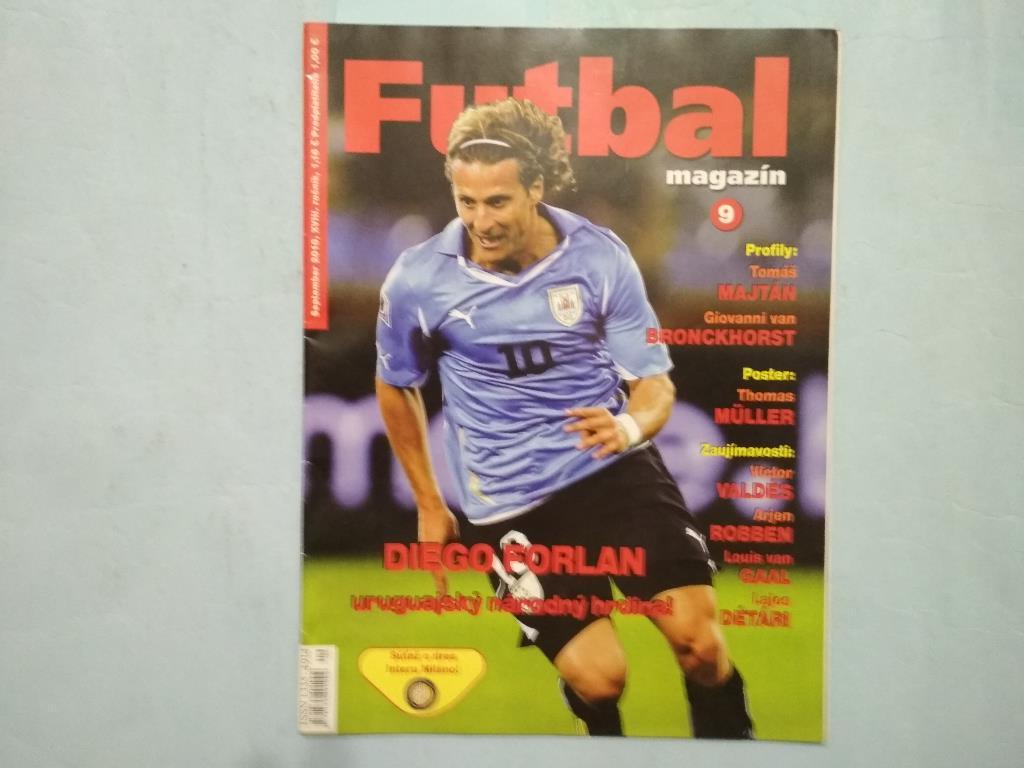 Futbal magazin Cловацкий журнал Футбол № 9 за 2010 год