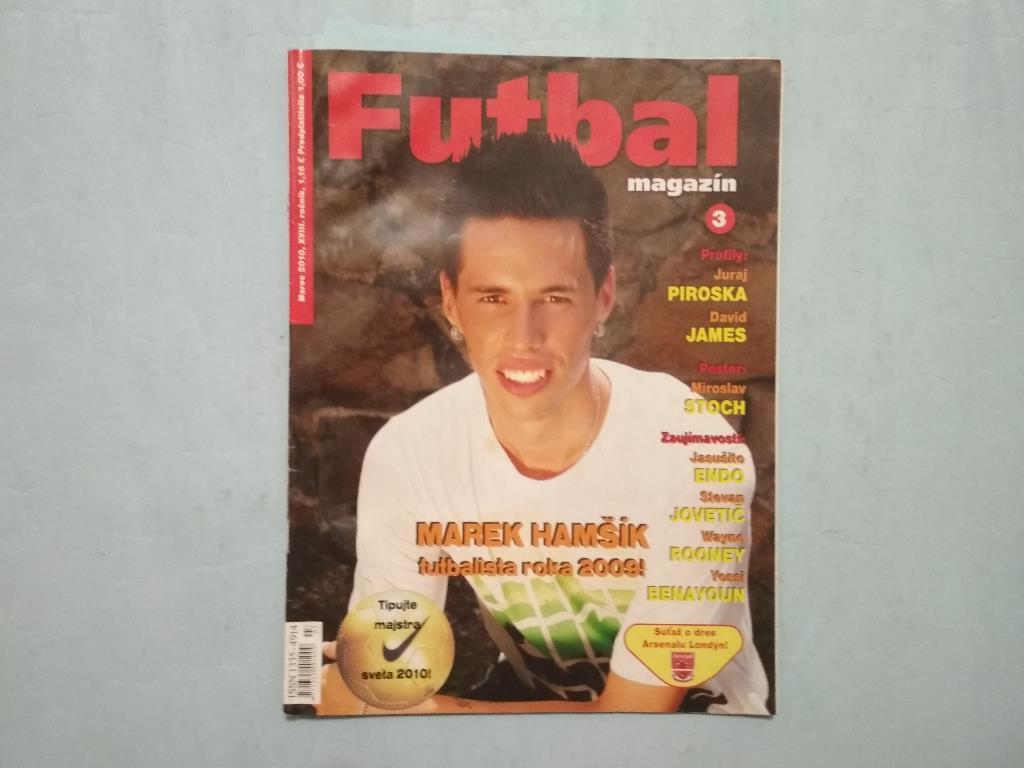 Futbal magazin Cловацкий журнал Футбол № 3 за 2010 год