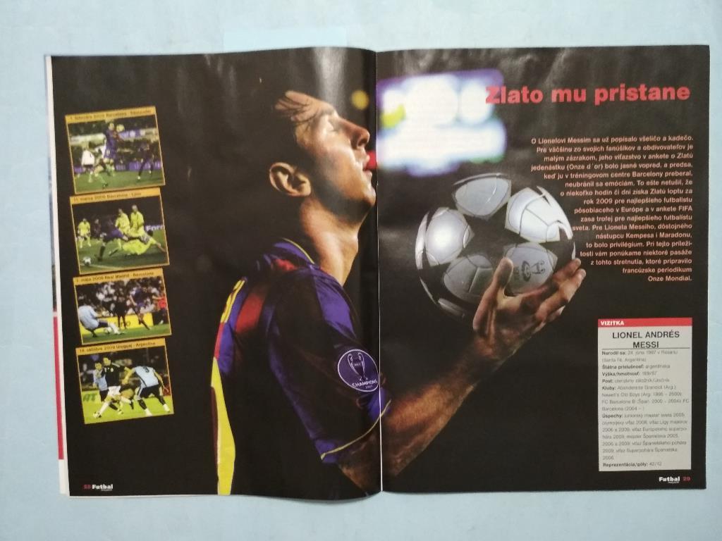 Futbal magazin Cловацкий журнал Футбол № 1 за 2010 год 2