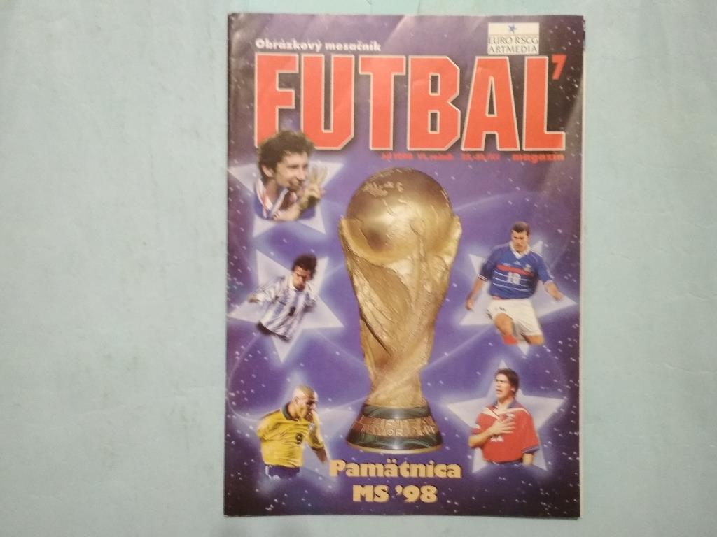 Futbal magazin Cловацкий журнал Футбол № 7 за 1998 г - спецвыпуск о чм Франция