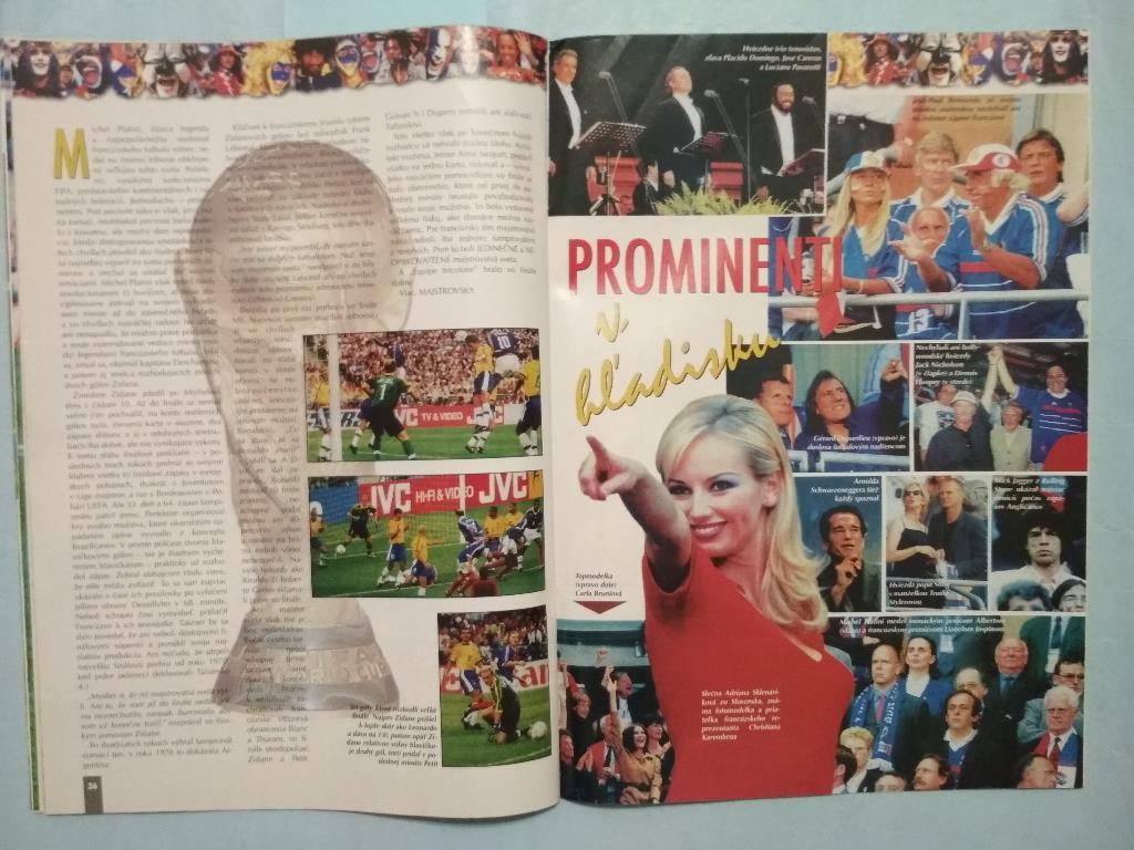 Futbal magazin Cловацкий журнал Футбол № 7 за 1998 г - спецвыпуск о чм Франция 3