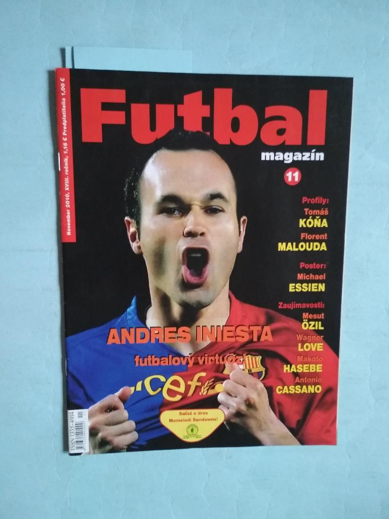 Futbal magazin Cловацкий журнал Футбол № 11 за 2010 год