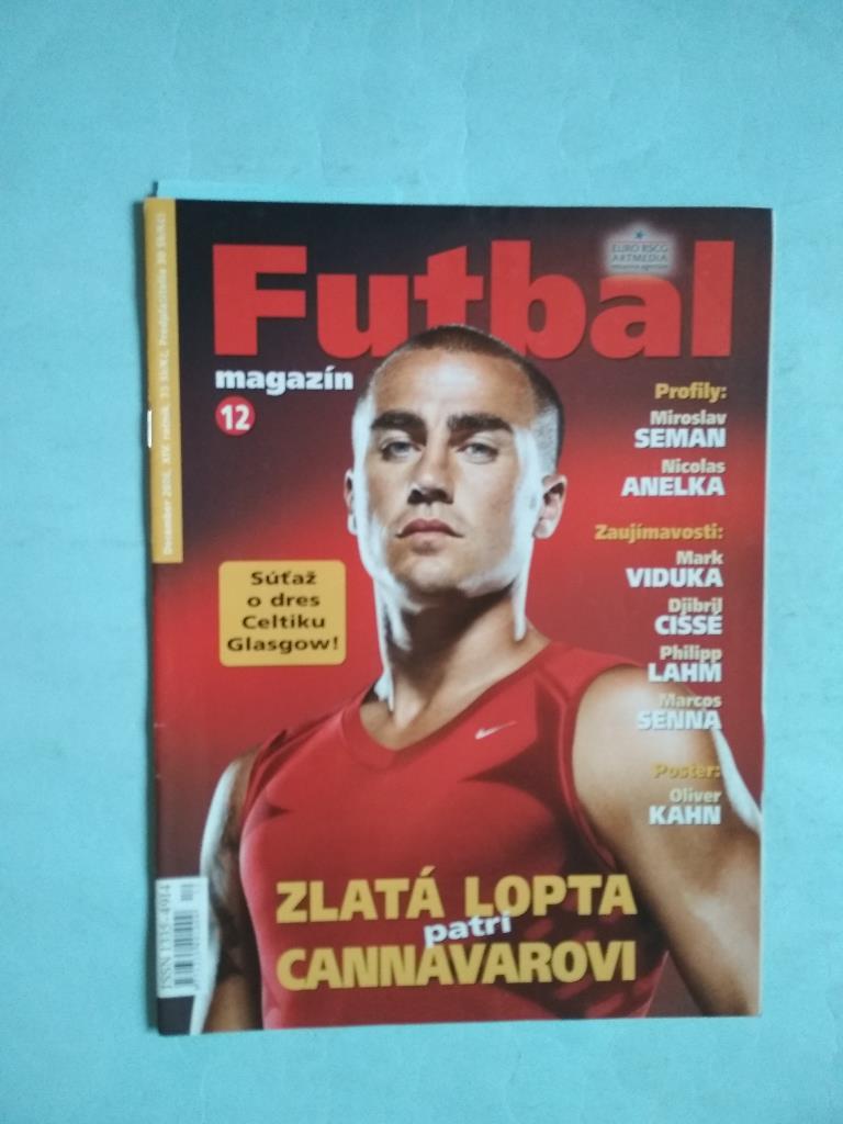 Futbal magazin Cловацкий журнал Футбол № 12 за 2006 год