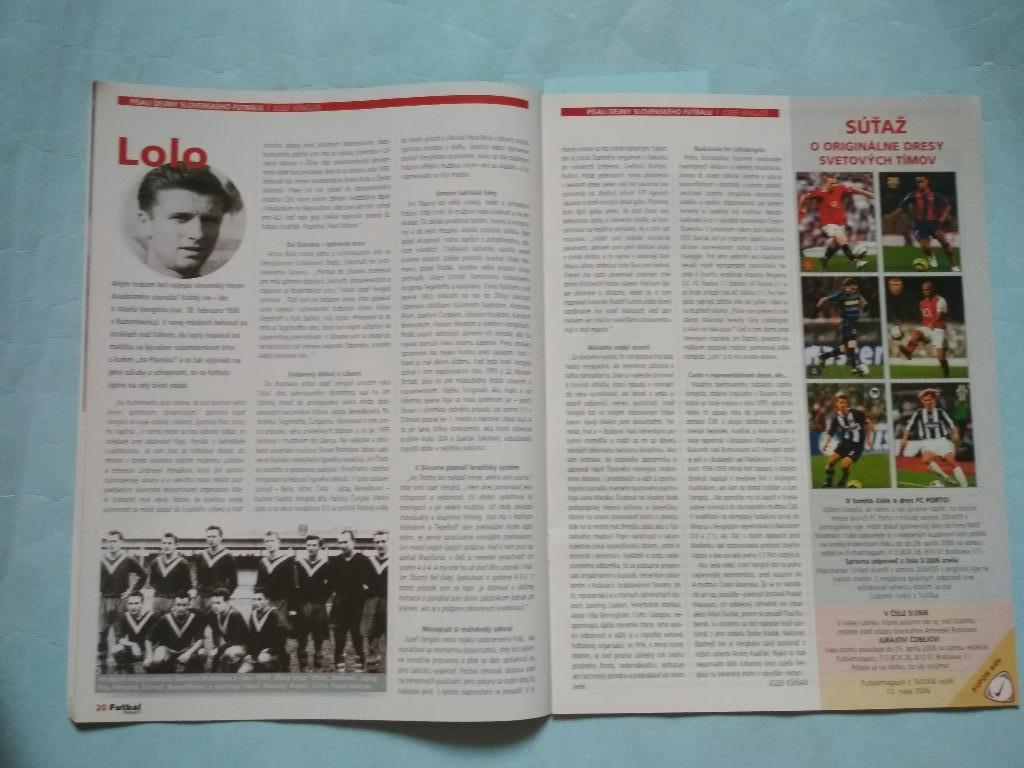 Futbal magazin Cловацкий журнал Футбол № 4 за 2006 год 1