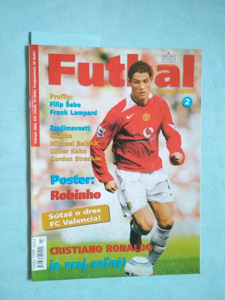 Futbal magazin Cловацкий журнал Футбол № 2 за 2006 год