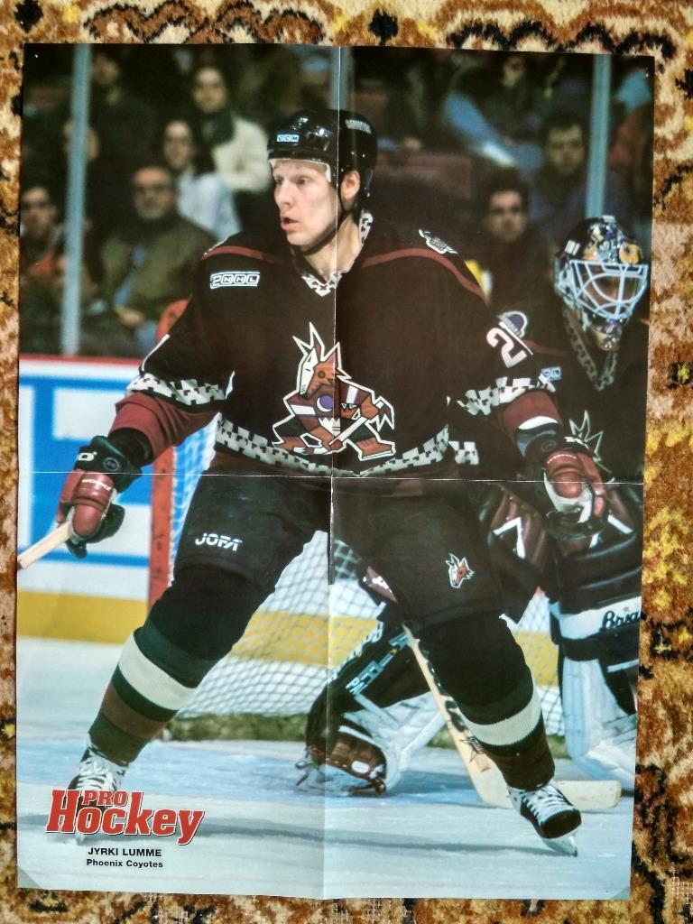 Звезды NHL из журналаpro Hockej - Юрки Лумме,Мартин Бродер двойной плакат