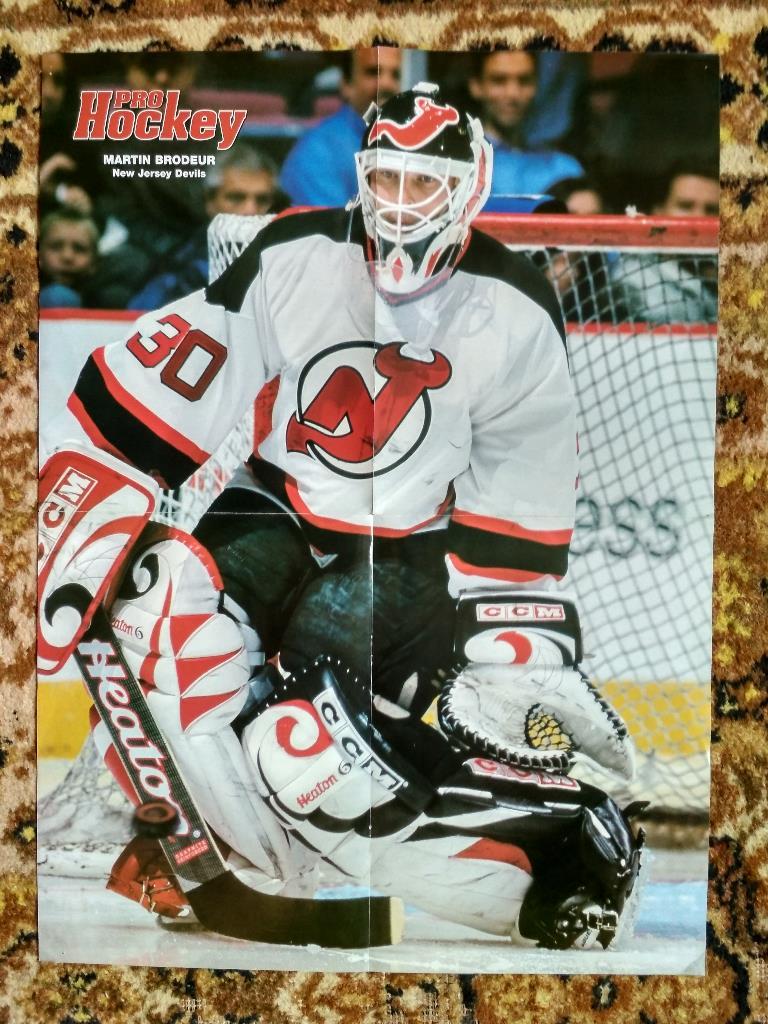 Звезды NHL из журналаpro Hockej - Юрки Лумме,Мартин Бродер двойной плакат 1