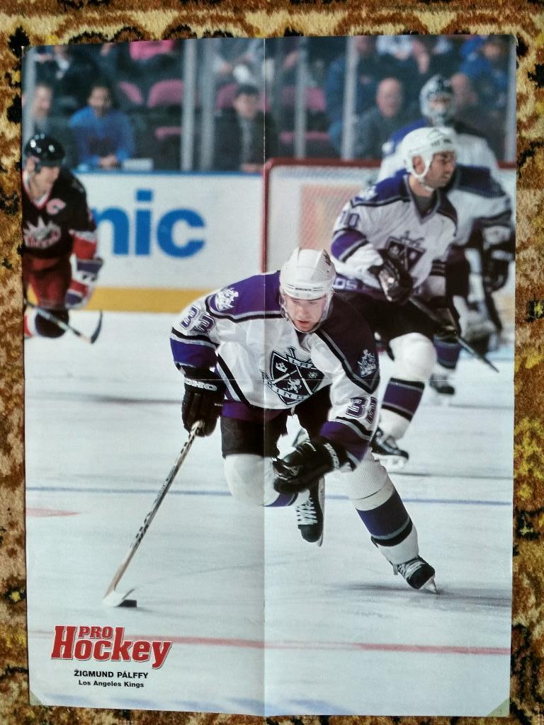Звезды NHL из журнала pro Hockej - Зигмунд Палффи,Евгений Набоков двойной плакат