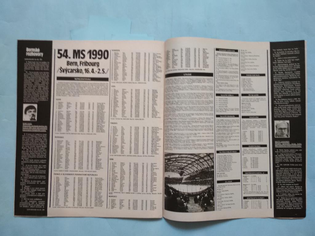 Стадион Чехословакия № 21 за 1990 г Спецвыпуск к чм по хоккею в Швейцарии 1990 г 5