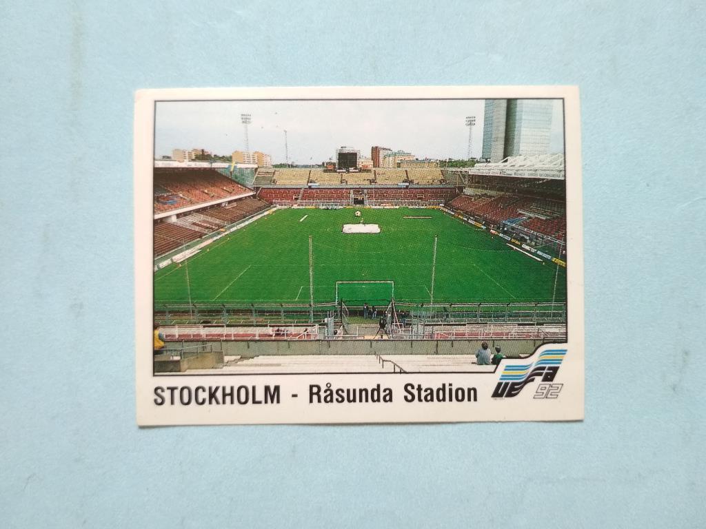 Наклейка ЧЕ - 1992 год PANINI - STOCKHOLM Стадион № 7