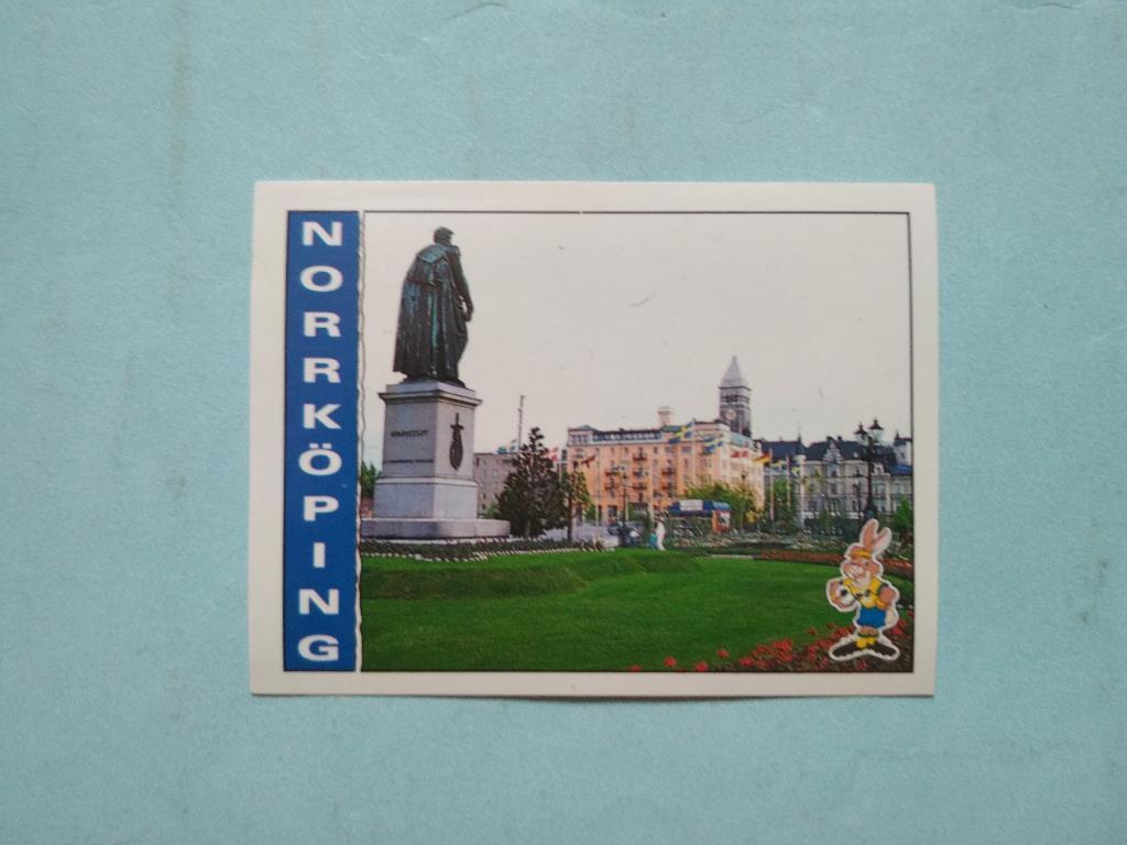 Наклейка ЧЕ - 1992 год PANINI - NORRKOPING вид города № 12
