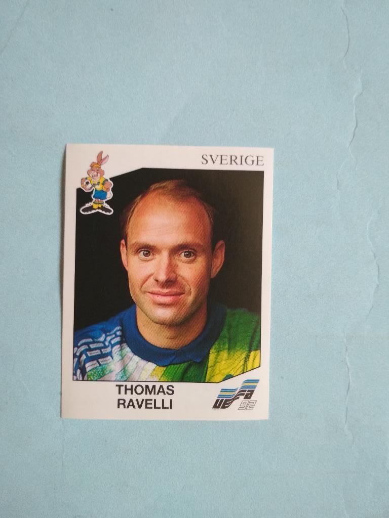 Наклейка ЧЕ - 1992 год PANINI - RAVELLI Швеция № 20