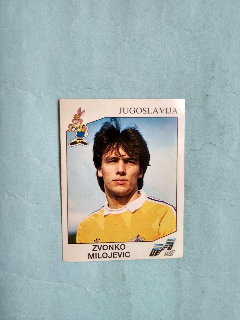 Наклейка ЧЕ - 1992 год PANINI - MILOJEVIC Югославия № 70
