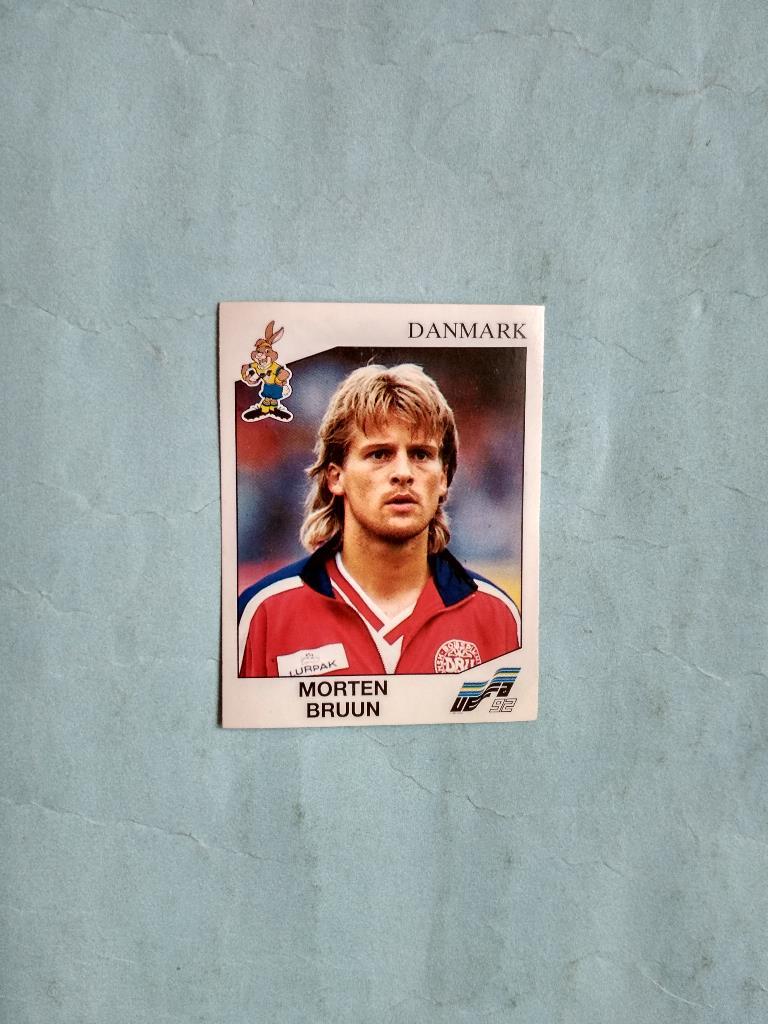 Наклейка ЧЕ - 1992 год PANINI - BRUUN Дания № 228