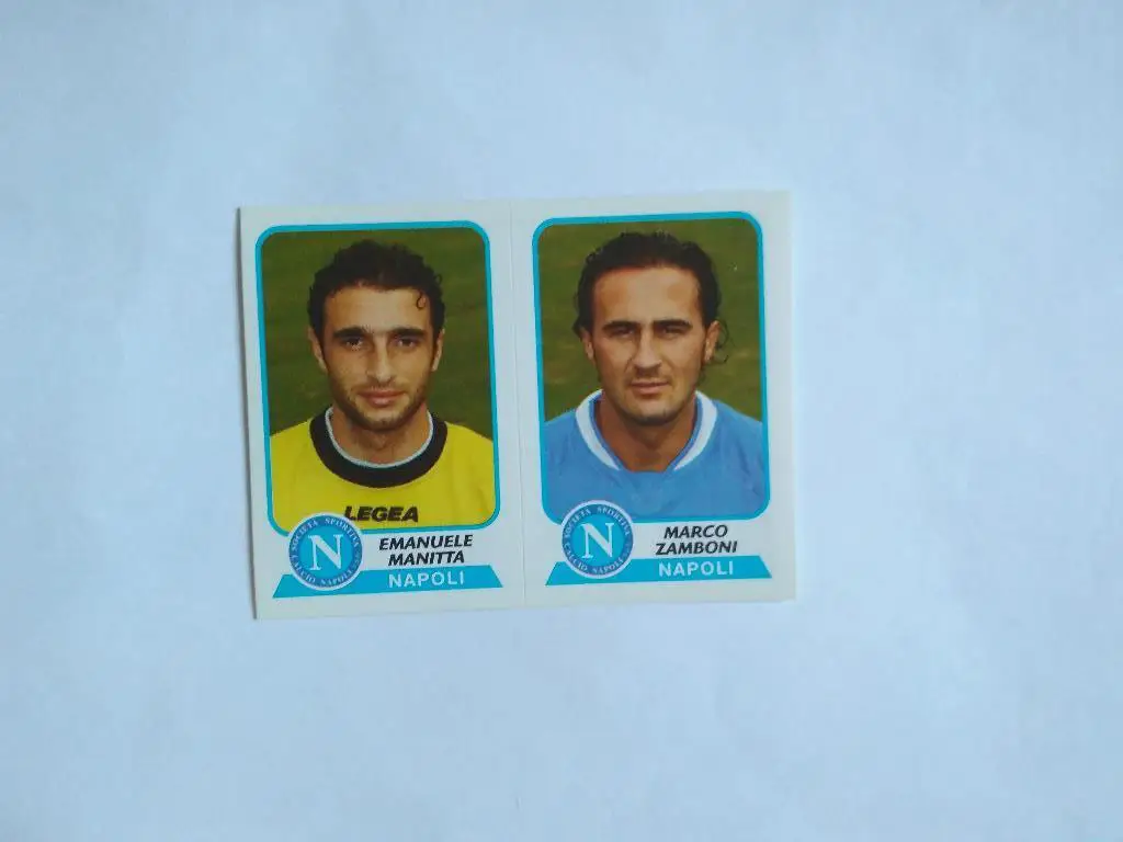 Наклейка фирмы Panini альбом - Calciatori 2003-2004 - MANITTA.ZAMBONI № 536