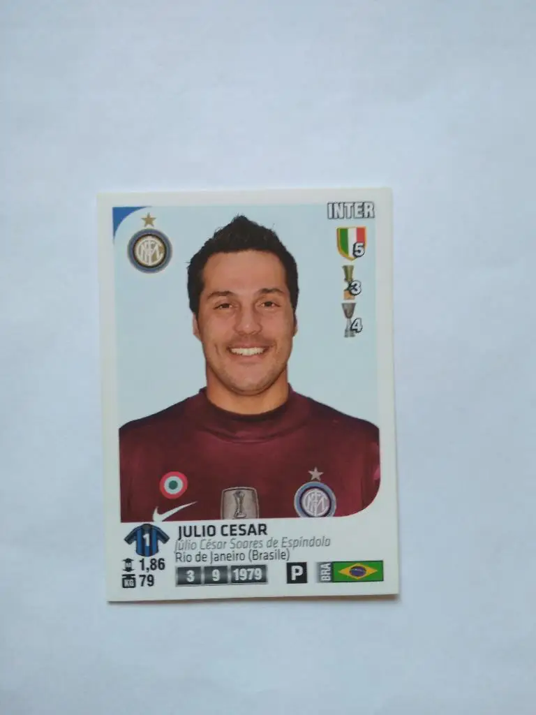 Наклейка фирмы Panini альбом - Calciatori 2011-2012 - CESAR № 194