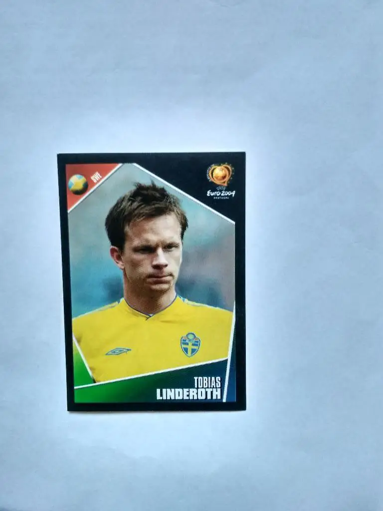 Наклейка ЧЕ - 2004 год PANINI - LINDEROTH Швеция № 189