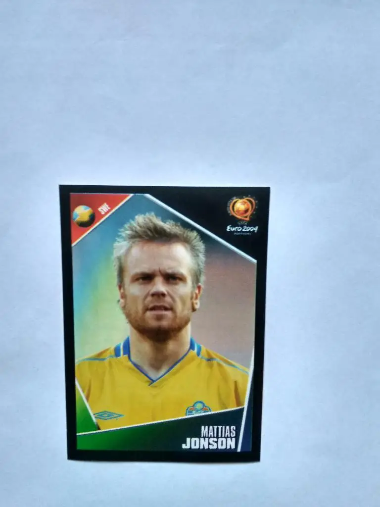 Наклейка ЧЕ - 2004 год PANINI - JONSON Швеция № 196