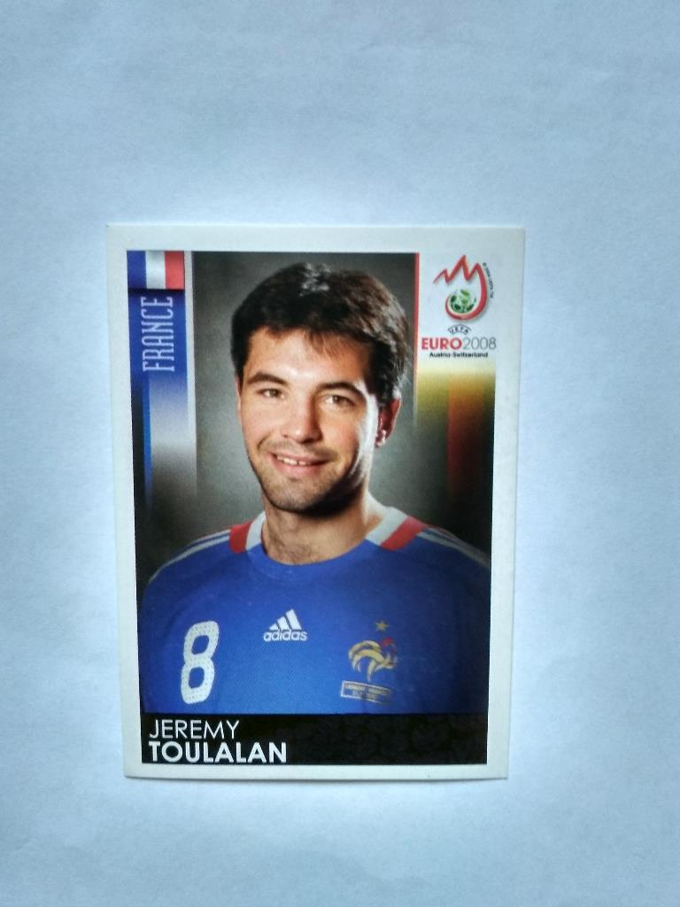 Наклейка ЧЕ - 2008 год PANINI - TOULALAN Франция № 348