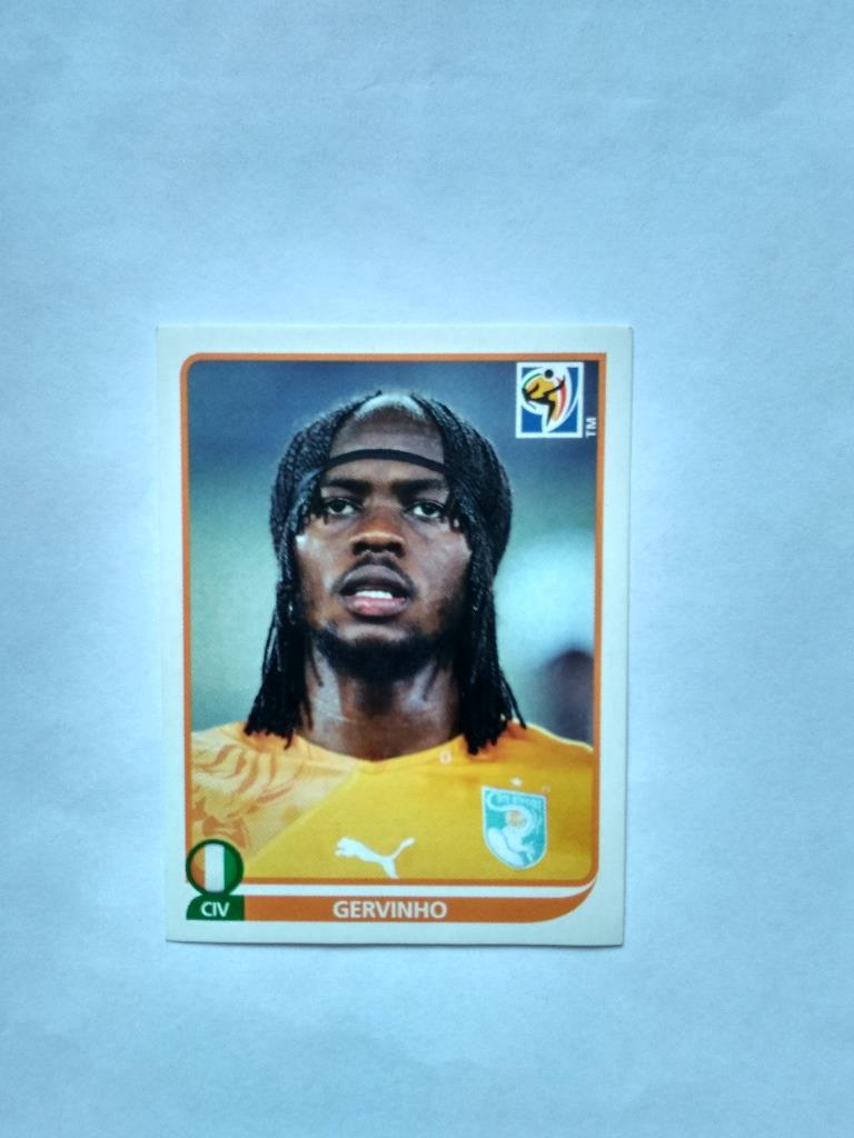 Наклейка Чемпионат мира - 2010 год PANINI - GERVINHO Кот-дИвуар № 539