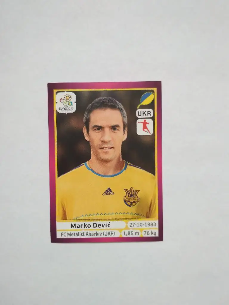 Наклейка ЧЕ - 2012 год PANINI -№ 417