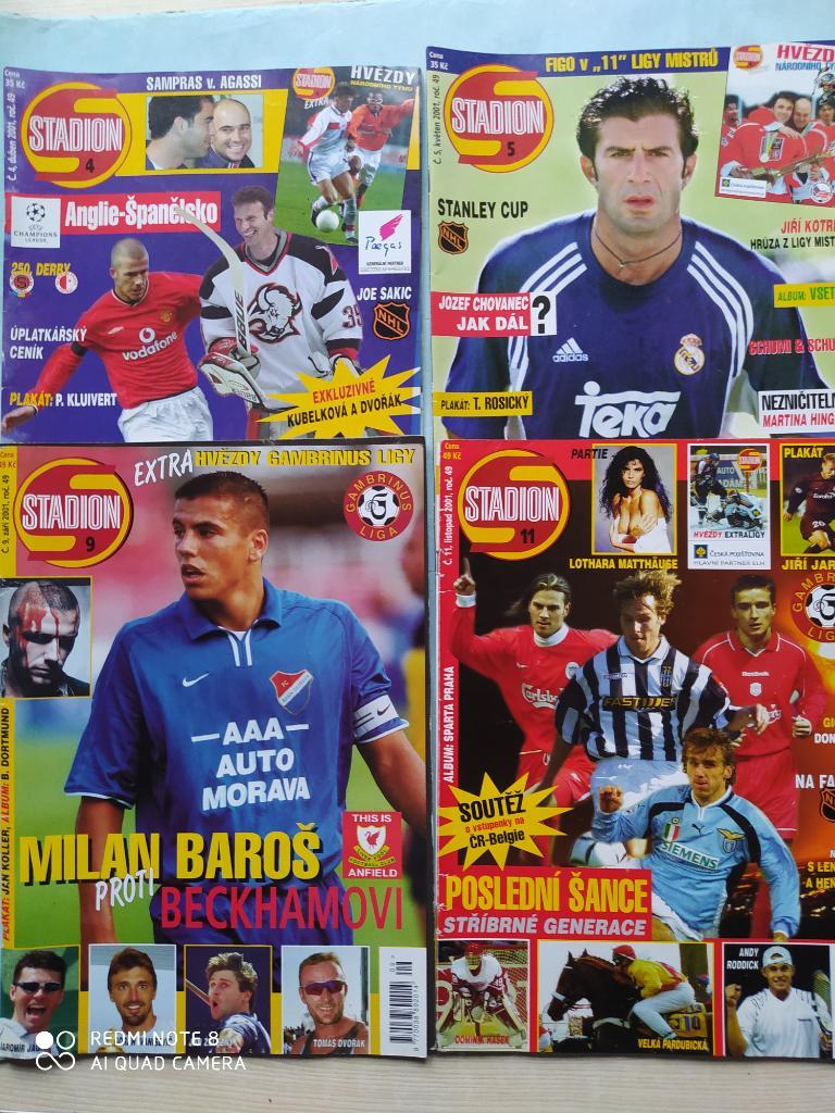 Комплект журналов Стадион Чехия 2002 год - номера с 1 - 12 одним лотом. Редкость 3